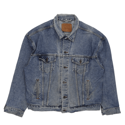 Levi's Vintage Stonewash Blue Denim Trucker Jacket XL Cotton