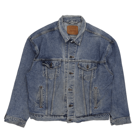 Levi's Vintage Stonewash Blue Denim Trucker Jacket XL Cotton
