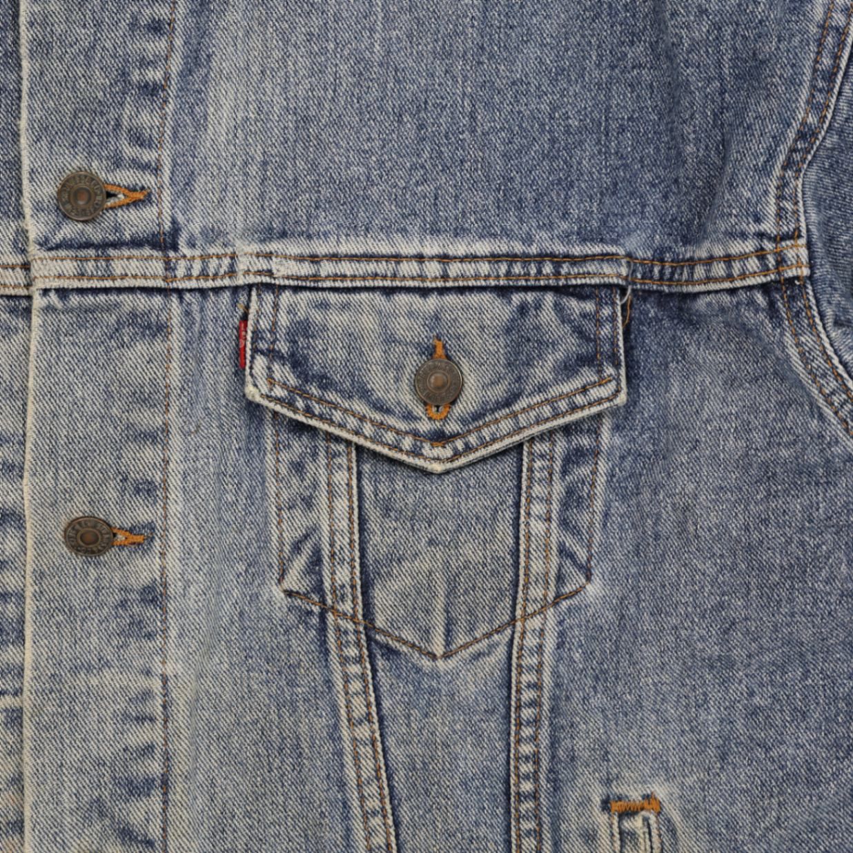 Levi's Vintage Stonewash Blue Denim Trucker Jacket XL Cotton