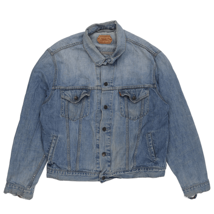 Levi's Vintage Denim Jacket Light Blue XL 100 Percent Cotton Collared