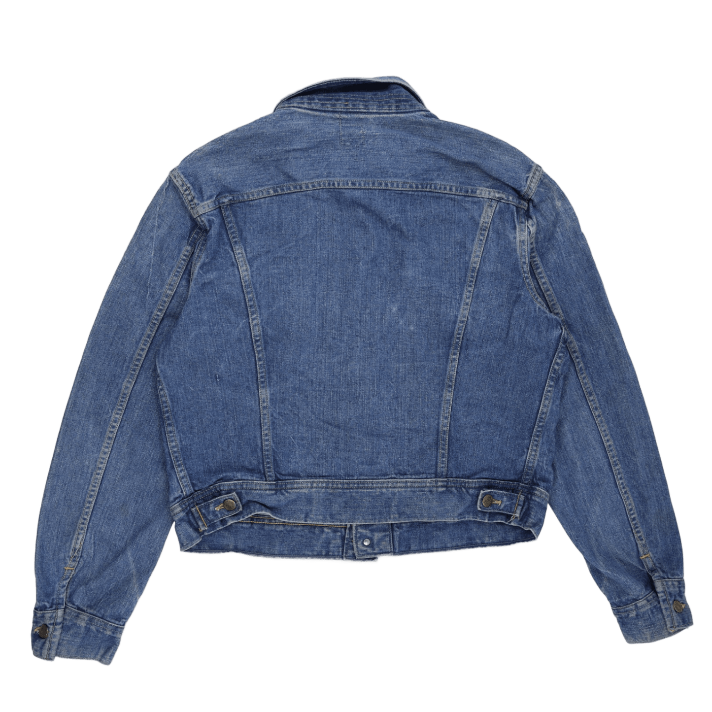 Lee Vintage Blue Denim Jacket Medium Cotton Denim Collared Neckline