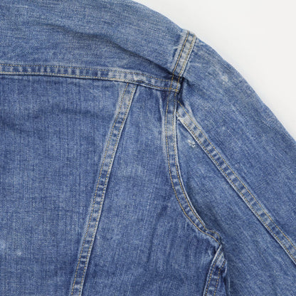 Lee Vintage Blue Denim Jacket Medium Cotton Denim Collared Neckline