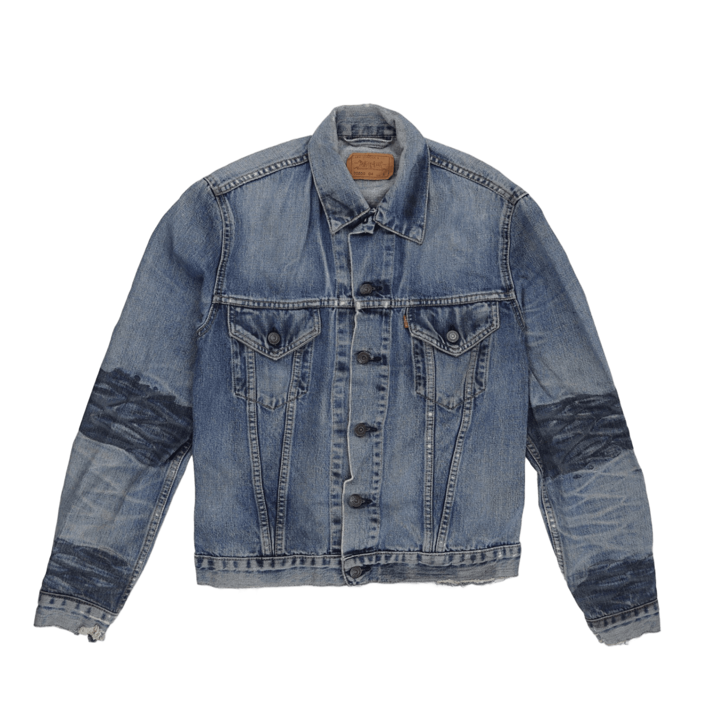 Levi's Vintage 70500 04 Blue Denim Jacket Men's Large Cotton Denim Collared