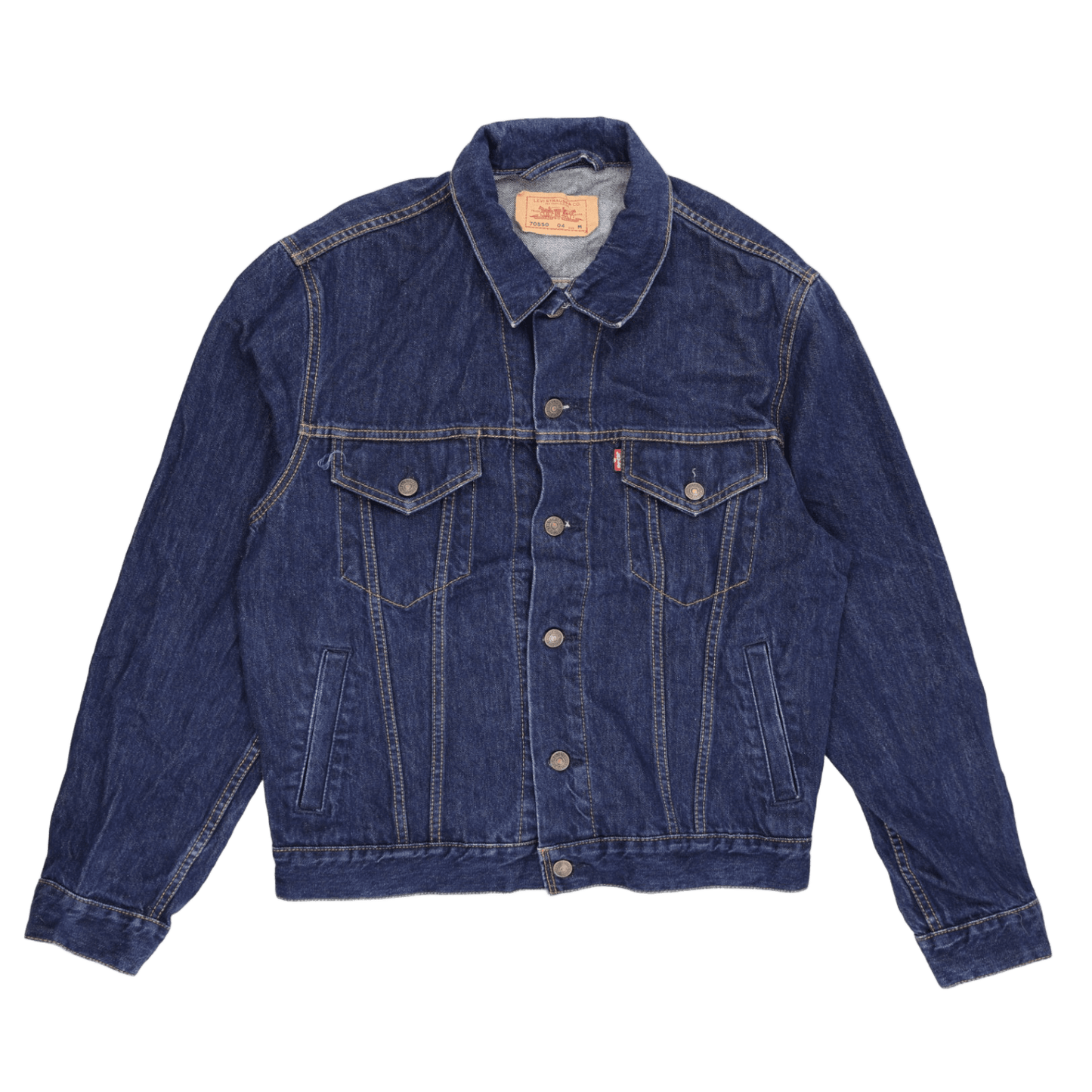 Levi's 70550 Classic Denim Trucker Jacket Blue Medium Cotton Denim Vintage