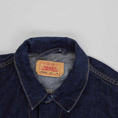 Levi's 70550 Classic Denim Trucker Jacket Blue Medium Cotton Denim Vintage