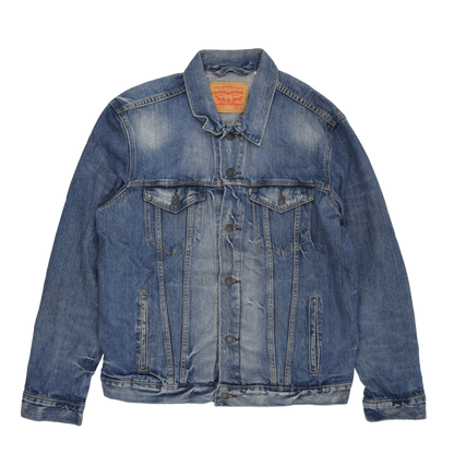 Levi's Vintage Blue Denim Trucker Jacket XL Cotton Collared