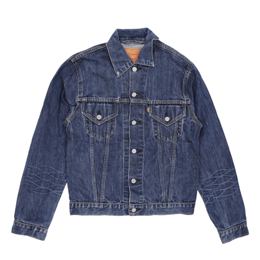 Levi's Men's Classic Medium Blue Denim Jacket Size M 100% Cotton Collared