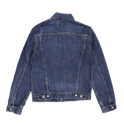 Levi's Men's Classic Medium Blue Denim Jacket Size M 100% Cotton Collared