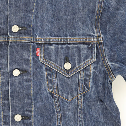 Levi's Men's Classic Medium Blue Denim Jacket Size M 100% Cotton Collared