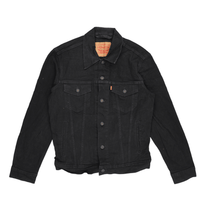 Levi's Black Cotton Denim Trucker Jacket Size Small