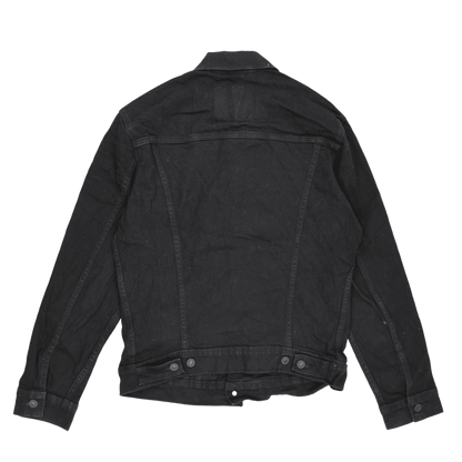 Levi's Black Cotton Denim Trucker Jacket Size Small