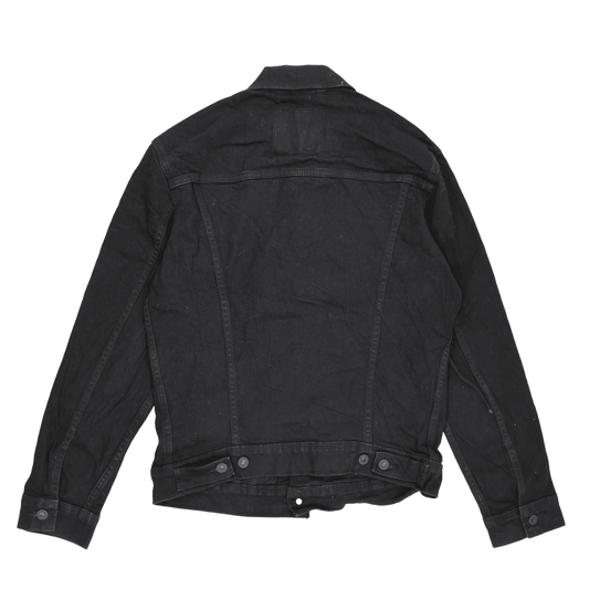 Levi's Black Cotton Denim Trucker Jacket Size Small