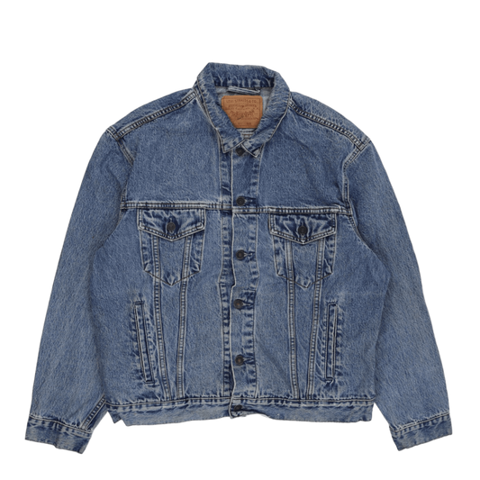 Levi's Vintage Blue Denim Trucker Jacket Men Size L Cotton