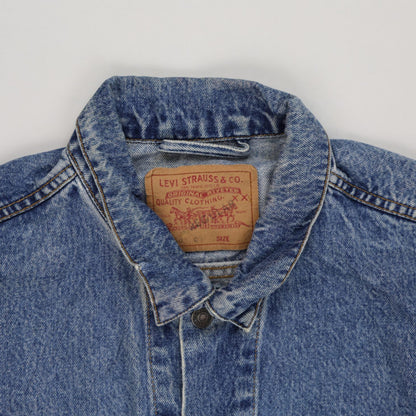 Levi's Vintage Blue Denim Trucker Jacket Men Size L Cotton