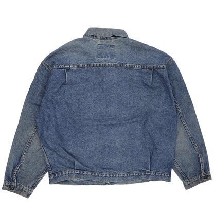 Levi's Vintage Blue Denim Trucker Jacket Large 100% Cotton Mens