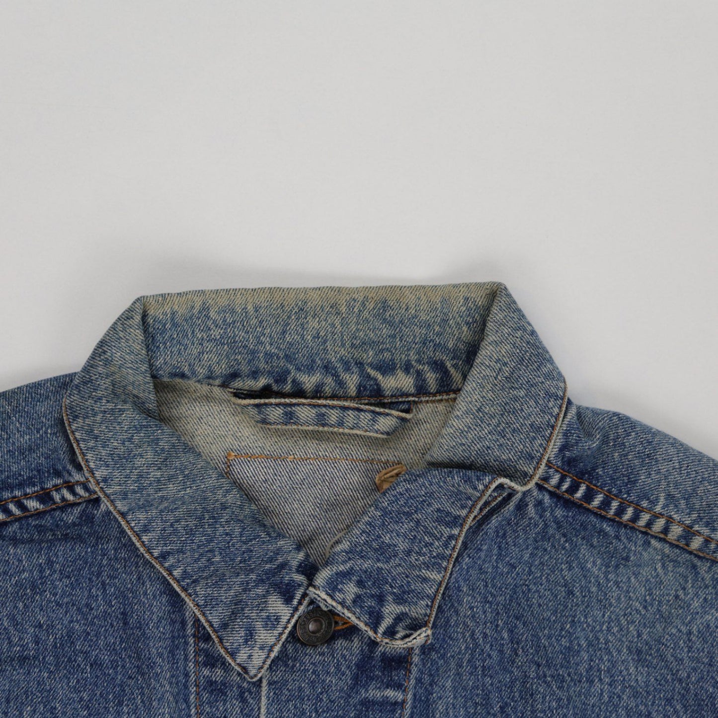 Levi's Vintage Blue Denim Trucker Jacket Large 100% Cotton Mens