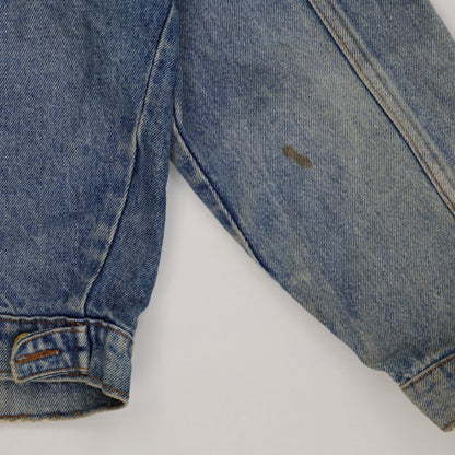 Lee Vintage Faded Blue Denim Jacket Unisex Large 100 Percent Cotton Collared