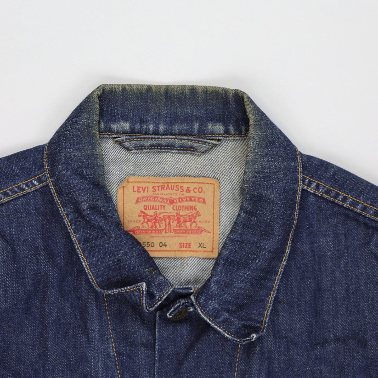 Levi's Vintage Blue Denim Trucker Jacket XL Cotton for Men
