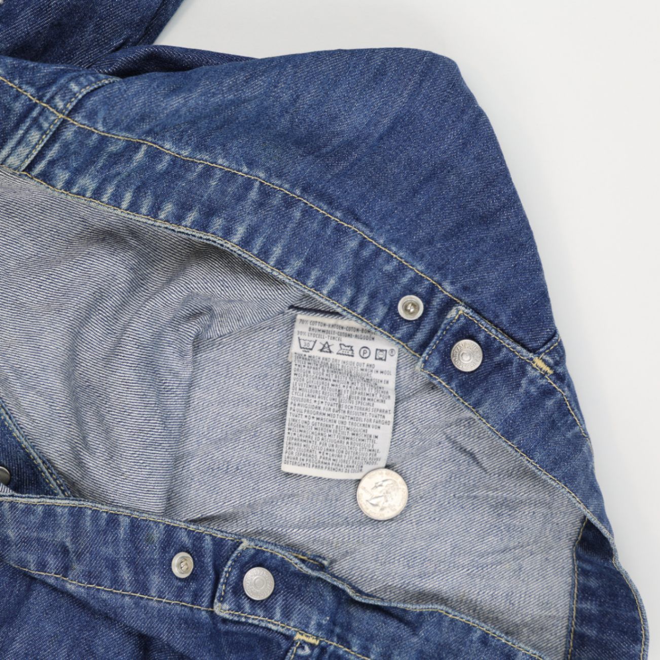 Levi's Engineered Jeans Vintage Denim Jacket Blue X Large 100% Cotton Collared