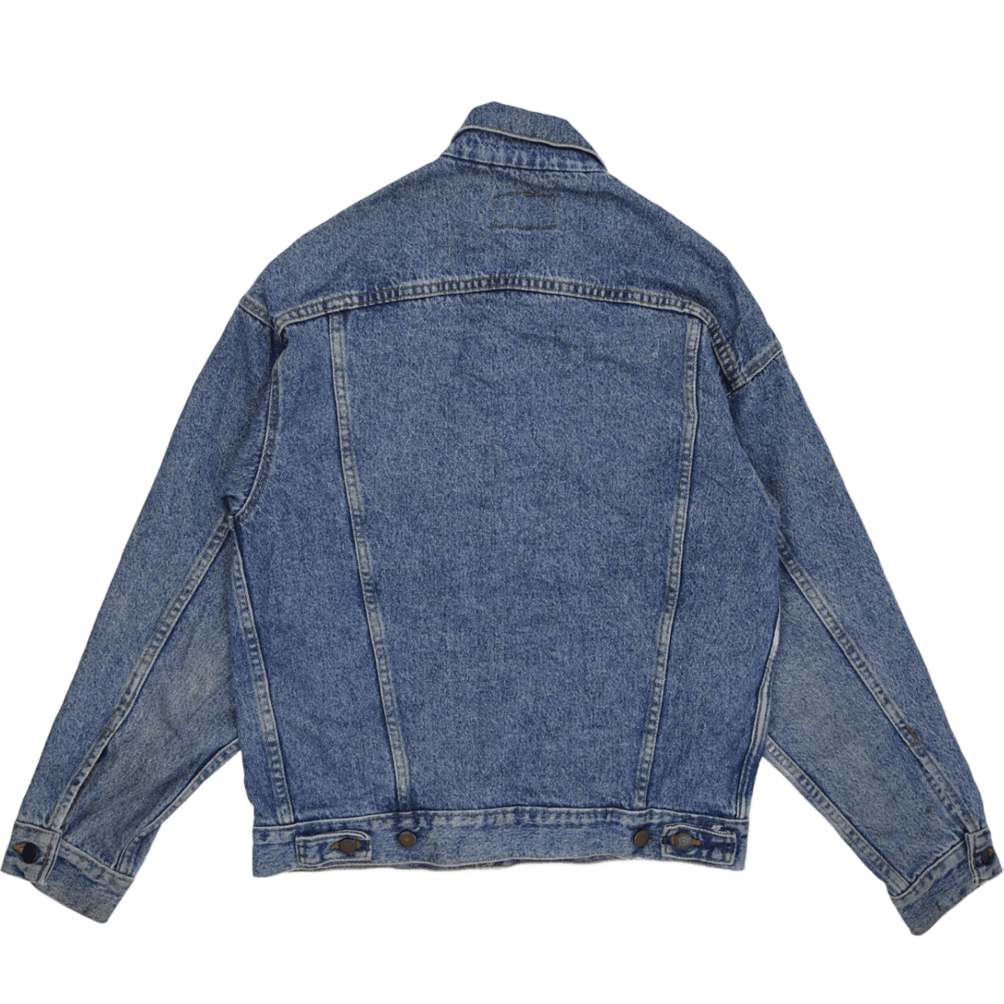 Levi's Vintage Blue Denim Trucker Jacket Men Large Cotton Collared