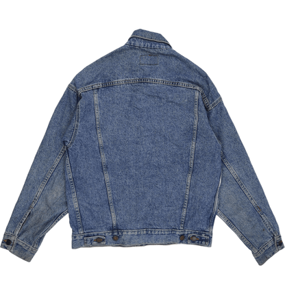 Levi's Vintage Blue Denim Trucker Jacket Men Large Cotton Collared