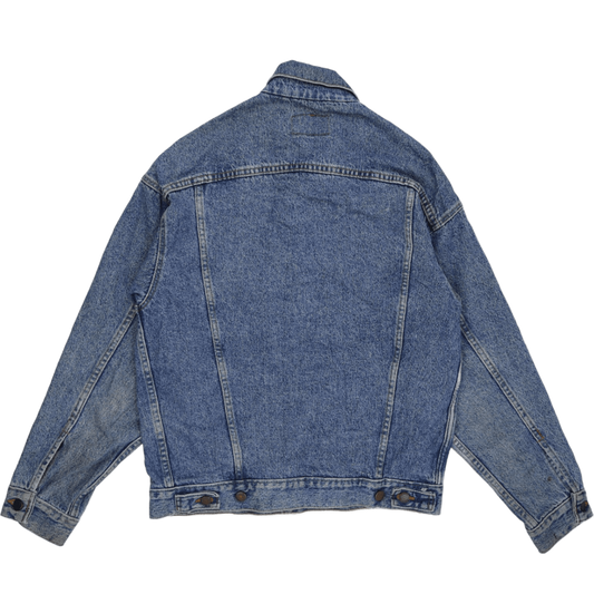 Levi's Vintage Blue Denim Trucker Jacket Men Large Cotton Collared
