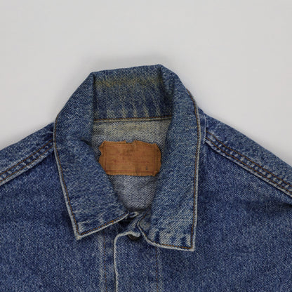 Levi's Vintage Blue Denim Trucker Jacket Men Large Cotton Collared