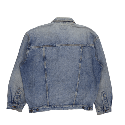 Wrangler Vintage Blue Denim Jacket for Men Large 100 Percent Cotton Collared