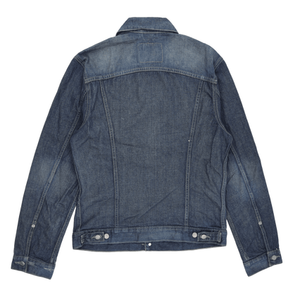 Levi Strauss & Co. Men's Blue Denim Trucker Jacket Size Medium Collared