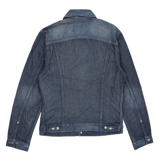 Levi Strauss & Co. Men's Blue Denim Trucker Jacket Size Medium Collared