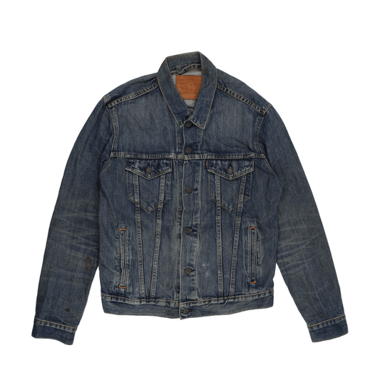 Levi's Vintage Blue Denim Trucker Jacket Men's Medium Cotton