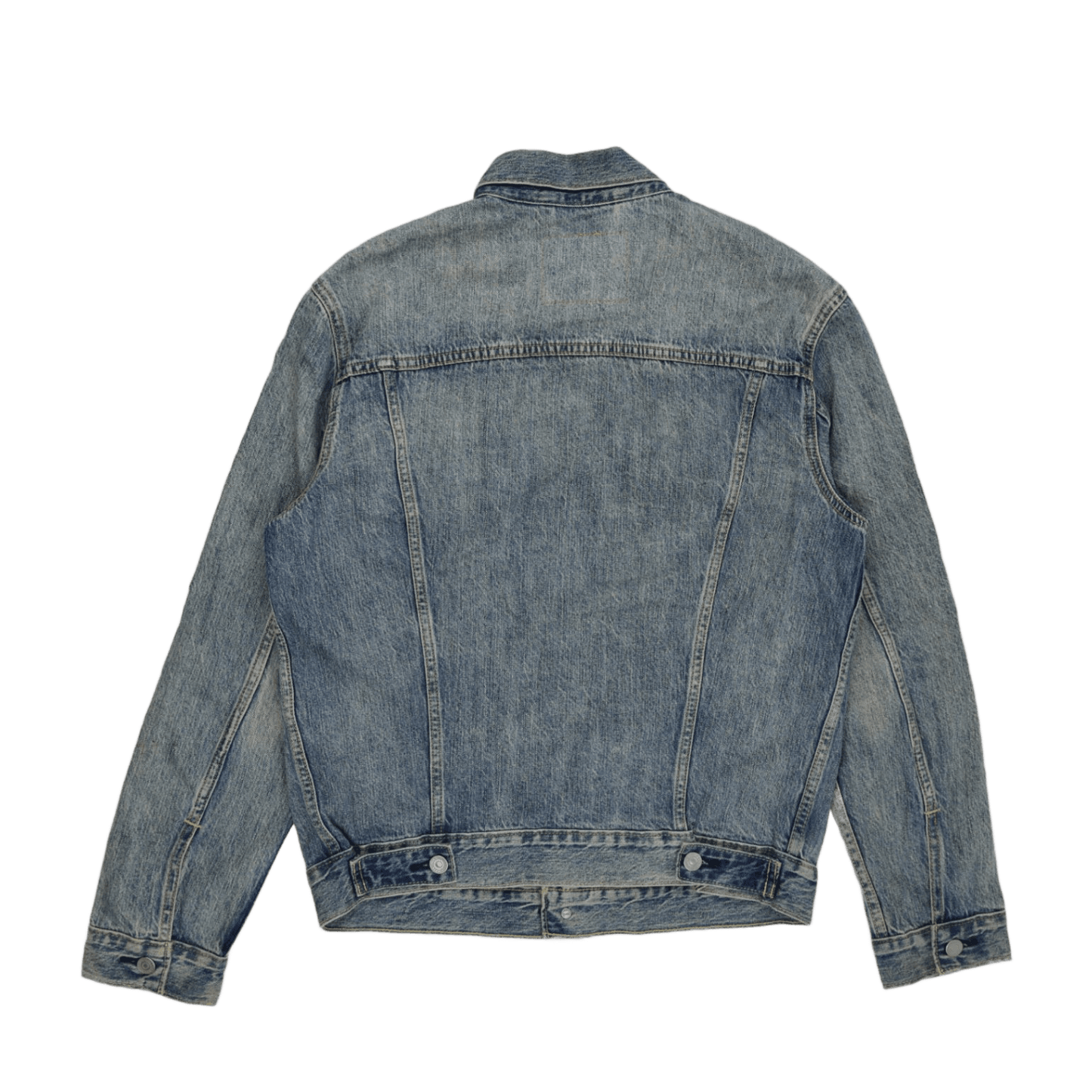 Levi's Denim Trucker Jacket Medium Blue Cotton Men's Size M