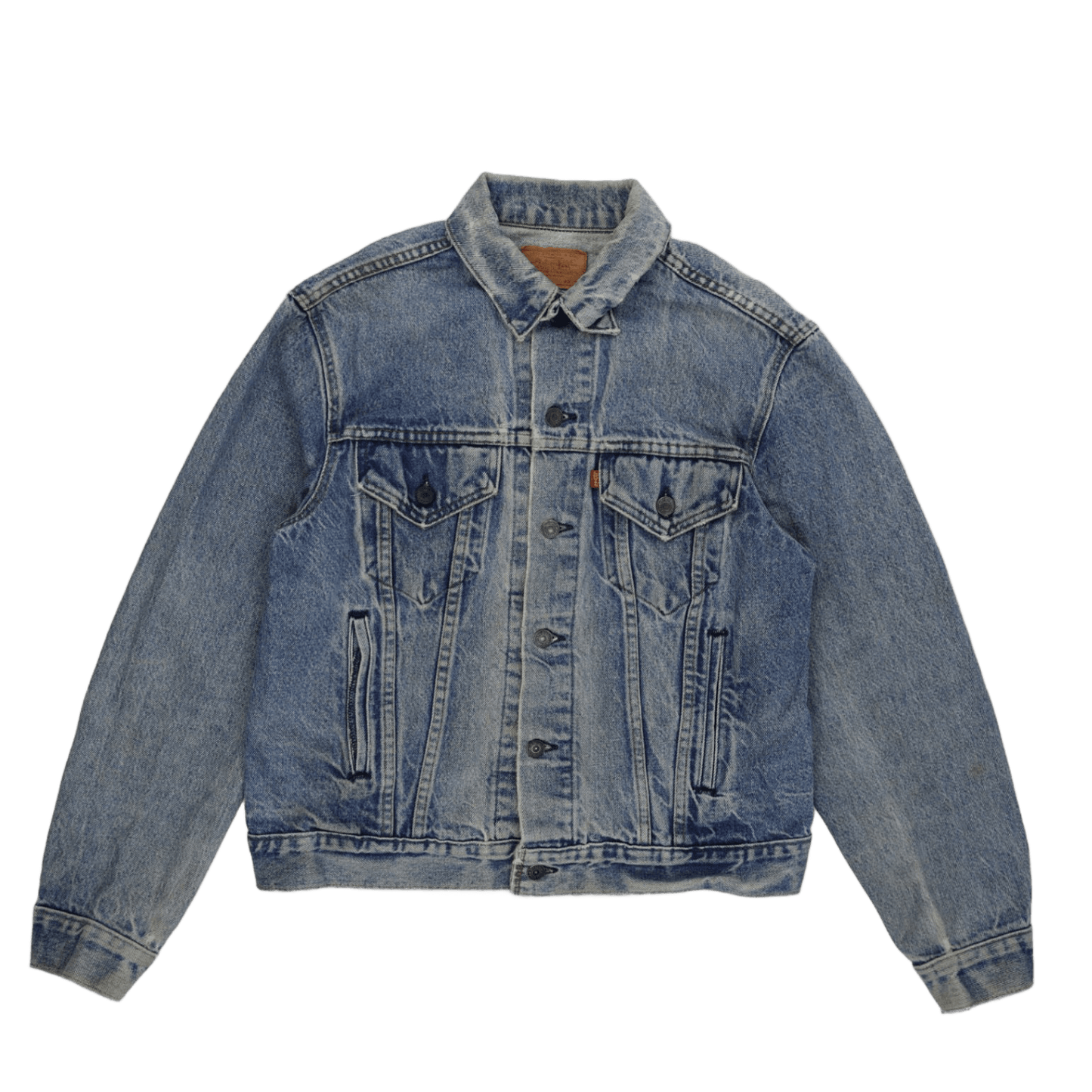 Levi's Vintage Blue Denim Trucker Jacket Size L Cotton