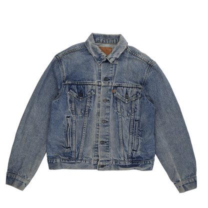 Levi's Vintage Blue Denim Trucker Jacket Size L Cotton
