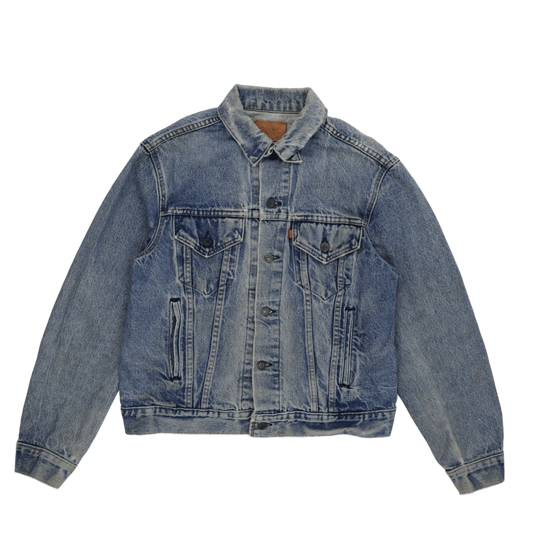 Levi's Vintage Blue Denim Trucker Jacket Size L Cotton