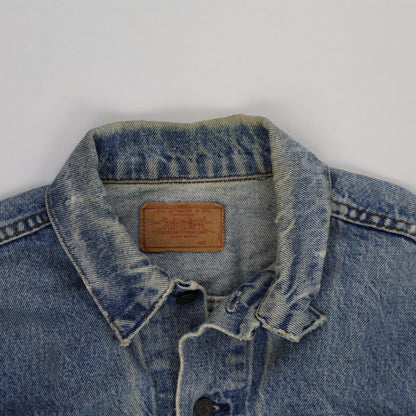 Levi's Vintage Blue Denim Trucker Jacket Size L Cotton