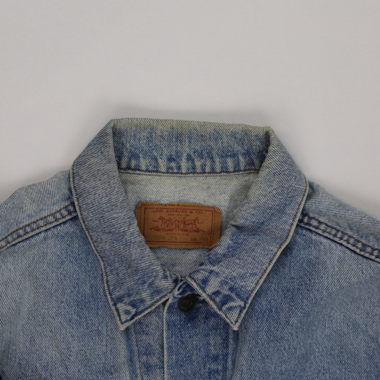Levi's Vintage Denim Trucker Jacket Stonewashed Blue Medium Cotton