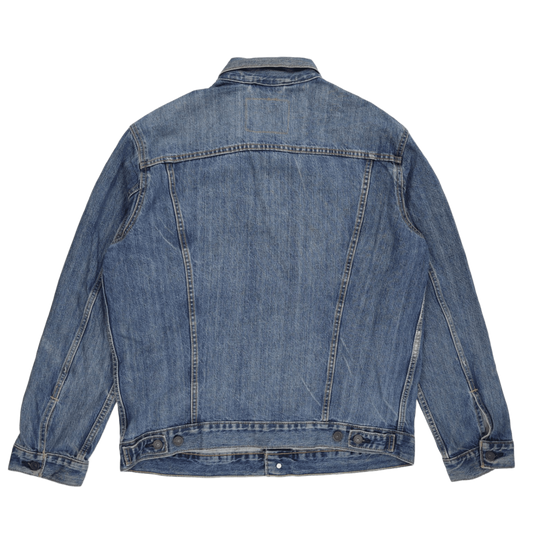Levi's Vintage Blue Denim Jacket XL Cotton Collared Men's Outerwear