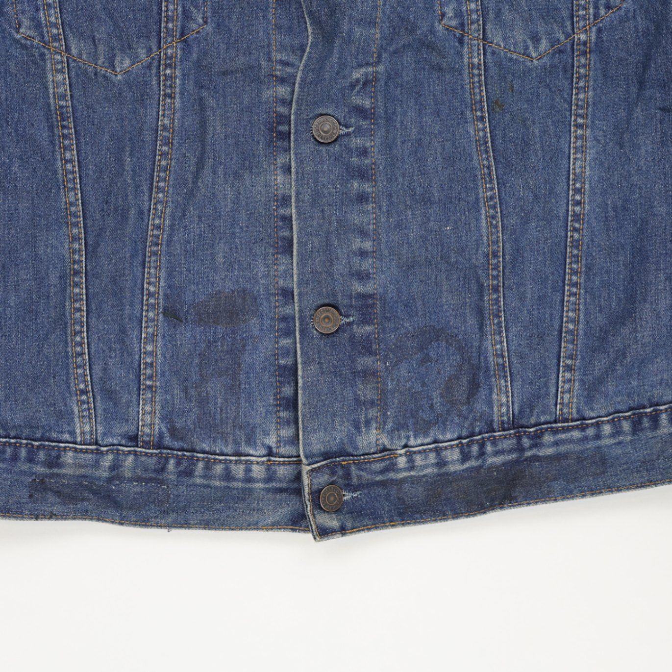 Conan Vintage Harley Davidson Patched Denim Jacket Blue XXL Cotton