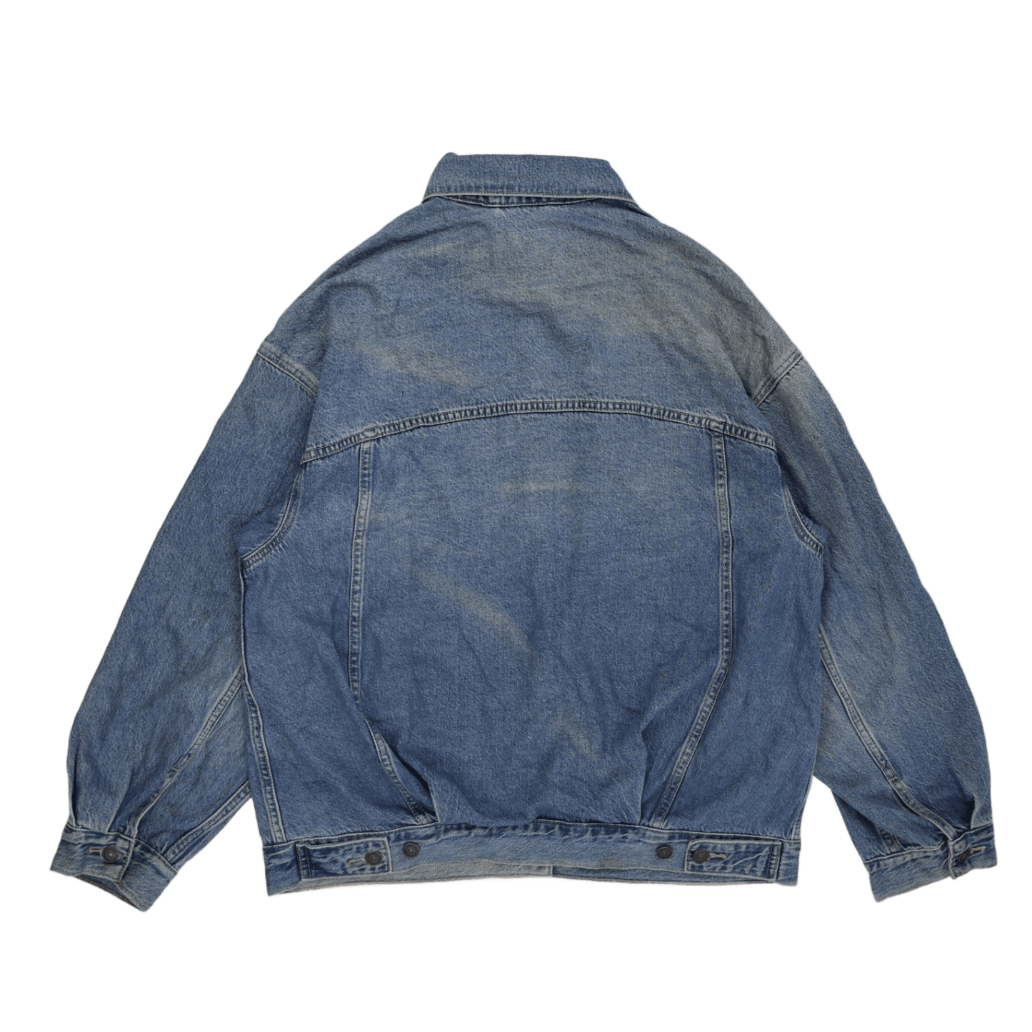 Levi's Vintage Denim Jacket Blue Medium 100% Cotton Collared