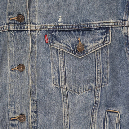 Levi's Vintage Denim Jacket Blue Medium 100% Cotton Collared
