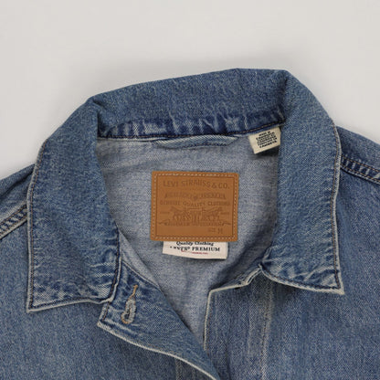 Levi's Vintage Denim Jacket Blue Medium 100% Cotton Collared