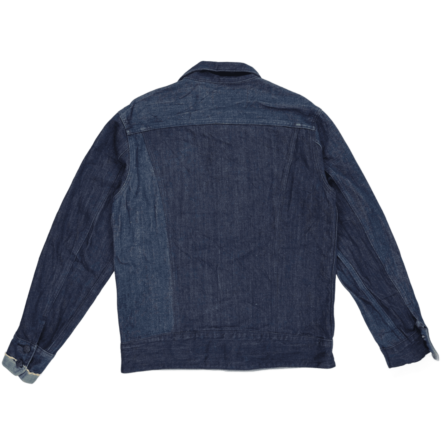Redicoop Patchwork Denim Jacket Indigo Blue Large Cotton Denim