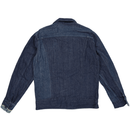 Redicoop Patchwork Denim Jacket Indigo Blue Large Cotton Denim