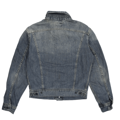 Lee Vintage Medium Blue Denim Jacket Cotton Denim Collared Size Medium
