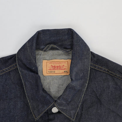 Levi's XXL Denim Trucker Jacket T2510 Indigo Blue Cotton Vintage