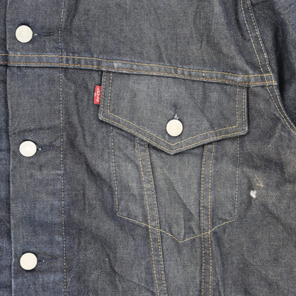 Levi's XXL Denim Trucker Jacket T2510 Indigo Blue Cotton Vintage