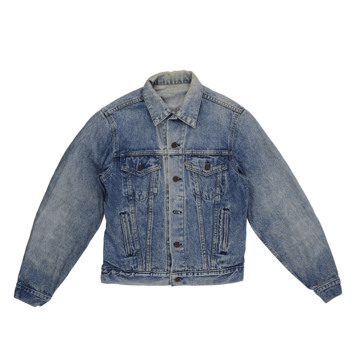 Levi's Vintage Blue Denim Trucker Jacket Medium Cotton Denim
