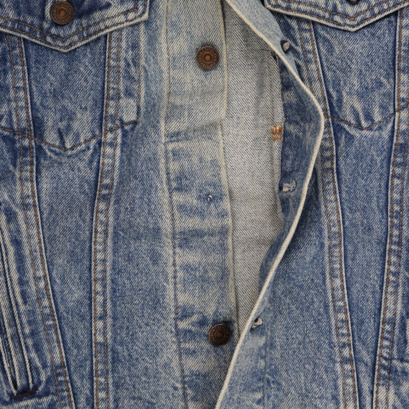 Levi's Vintage Blue Denim Trucker Jacket Medium Cotton Denim
