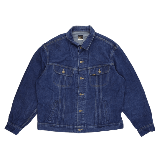 Lee Vintage Blue Trucker Jacket Medium Cotton Denim Mens